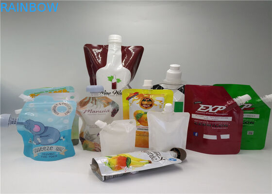 Transparente flüssige Tüllen-Tasche für Getränk/das Energie-Getränk-Verpacken