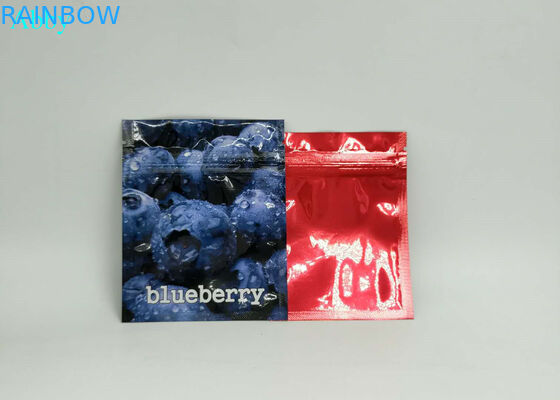 Verpackender Thress-Seiten-Dichtungs-Folien-Beutel, Zipverschluss-Folien-Verpackentaschen für Samen-Blumen-Urlaub