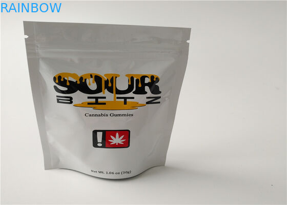 Knöpfen Sie Schließungs-Kräuterweihrauch-Verpackengravüren-Drucken mit luftdichter Reißverschluss-Dichtung