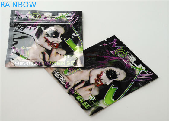 Knöpfen Sie Schließungs-Kräuterweihrauch-Verpackengravüren-Drucken mit luftdichter Reißverschluss-Dichtung