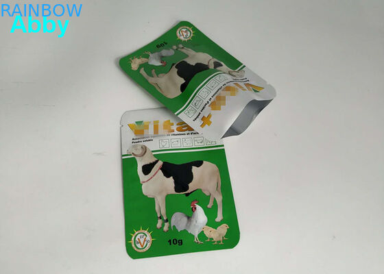 Quad Seal Tear Pet-Futter-Tasche Anpassung Größe für Hühner / Rinder / Schaf Futter