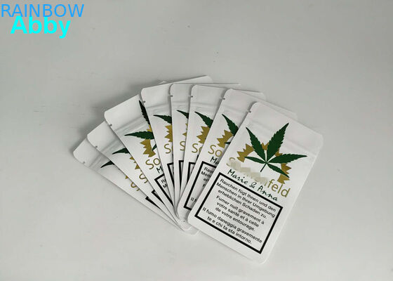 Aluminiumfolie Druck-Gold-Matts sackt Gas-Sperren-Seiten-Keil 10000 MOQ ein