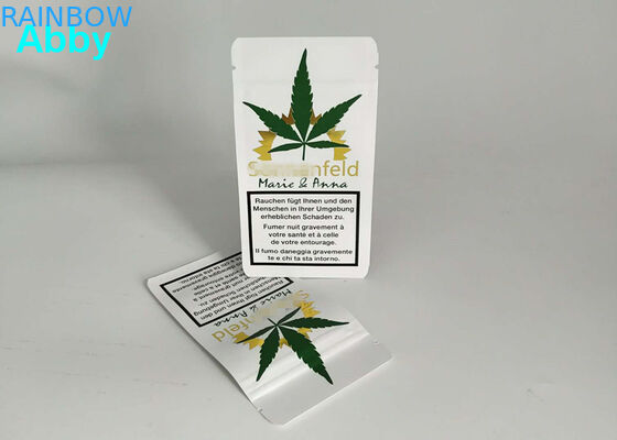 Aluminiumfolie Druck-Gold-Matts sackt Gas-Sperren-Seiten-Keil 10000 MOQ ein