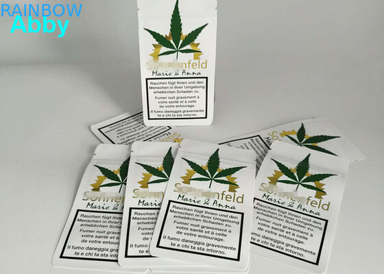 Aluminiumfolie Druck-Gold-Matts sackt Gas-Sperren-Seiten-Keil 10000 MOQ ein