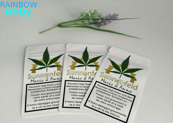 Gold, das wiederversiegelbare Farbe der Plastiktasche-CMYK mit kundengebundenem Material druckt