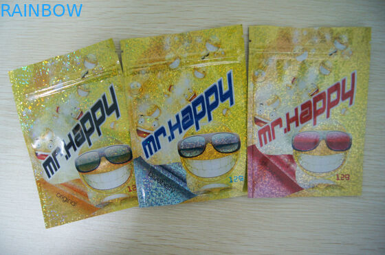 Nahrungsmittelgrad-Plastikreißverschluß sackt 8 Farben für CBD-Produkt 46 * 33 * 30cm ein