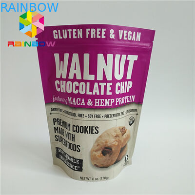 Farbenreiches Druckplastikbeutel, die kundengebundene Farbe für getrocknete Nahrungsmittel verpacken