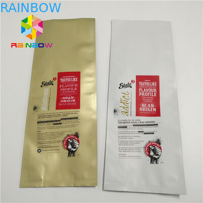 Große verpackende Größen-Plastikbeutel, Aluminiumfolie-Taschen mit Ventil-Viererkabel-Dichtungs-Seite