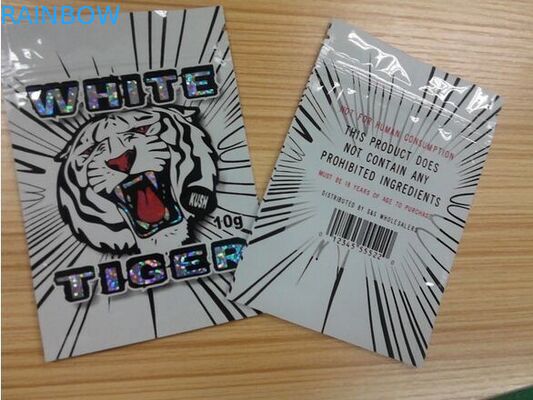 Ravure, das Seitenbeutel-Plastik-Folien-Material der dichtungs-drei mit Ipper-Spitzen-Griff druckt