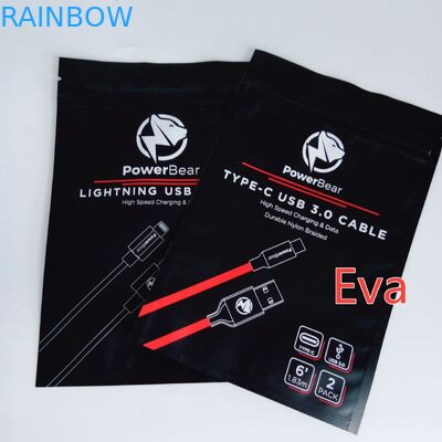 Hängende Loch-Plastik Siegeltaschen für das USB-Wand-Auto-Ladegerät-Verpacken