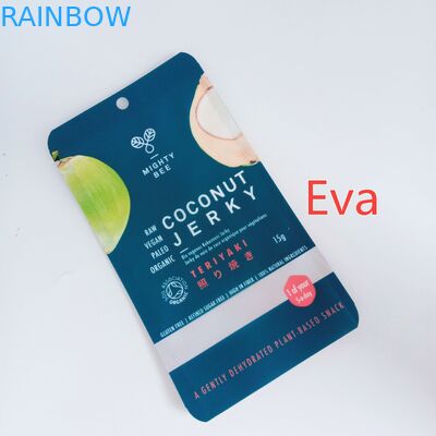 Plastik-Reißverschluss-Gewohnheit druckte Imbiss-Taschen-reinen Plastik für Kokosnuss-Ruck/Trockenfrüchte