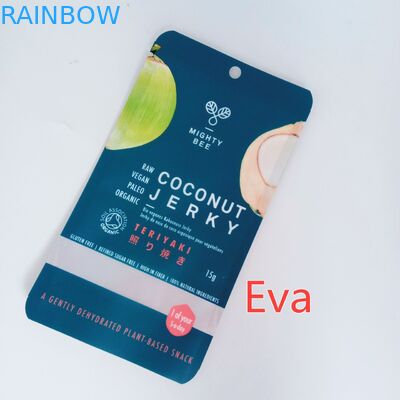 Plastik-Reißverschluss-Gewohnheit druckte Imbiss-Taschen-reinen Plastik für Kokosnuss-Ruck/Trockenfrüchte