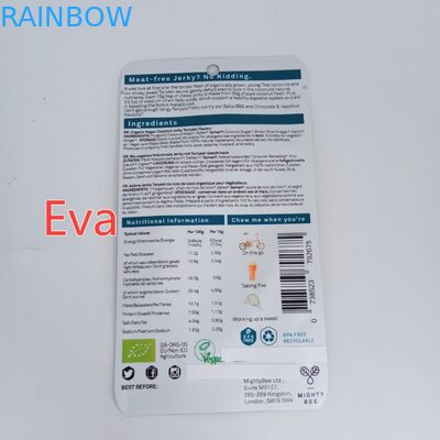 Plastik-Reißverschluss-Gewohnheit druckte Imbiss-Taschen-reinen Plastik für Kokosnuss-Ruck/Trockenfrüchte