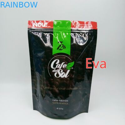 Silberne Plastik stehen oben die Beutel 500g, die für das Kaffee-Tee-Pulver-Verpacken ungiftig sind