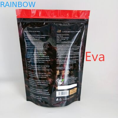 Silberne Plastik stehen oben die Beutel 500g, die für das Kaffee-Tee-Pulver-Verpacken ungiftig sind