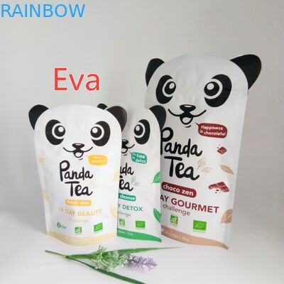 Silberne Plastik stehen oben die Beutel 500g, die für das Kaffee-Tee-Pulver-Verpacken ungiftig sind