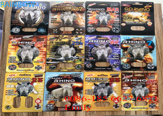 Verpackende Eigenmarken-Blasen-Karte, Nashorn-Pillen-Plastikblasen-Verpacken