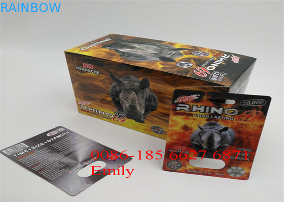 Verpackende Eigenmarken-Blasen-Karte, Nashorn-Pillen-Plastikblasen-Verpacken