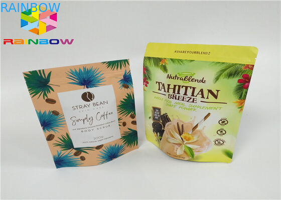 Gewohnheit druckte Plastik Tasche des Tee-recyclebare kundenspezifische Zipaluminiumfolie-Tee-Verpackens der Lebensmittel mit Reißverschluss für Kaffee-Pulver-Beutel