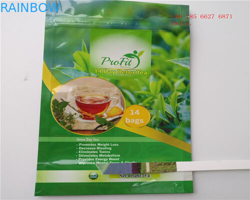 Detox verpackt die Teebeutel, die mit VMPET-Material keinen Geruch und Geschmack verpacken