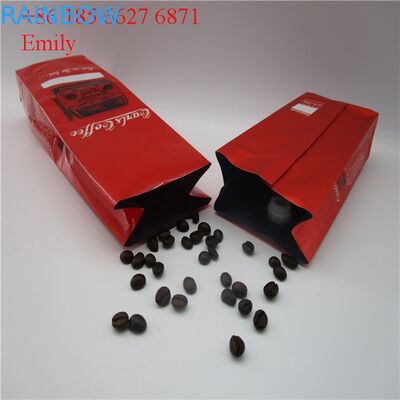 Machen Sie den Folien-Beutel Reißverschluss zu, der 250g 500g mit der Entgasung von Einwegventilen verpackt