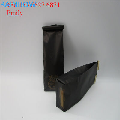 Machen Sie den Folien-Beutel Reißverschluss zu, der 250g 500g mit der Entgasung von Einwegventilen verpackt