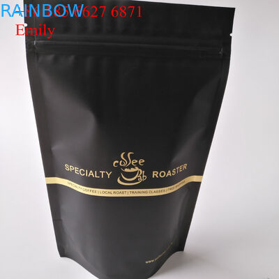 Machen Sie den Folien-Beutel Reißverschluss zu, der 250g 500g mit der Entgasung von Einwegventilen verpackt