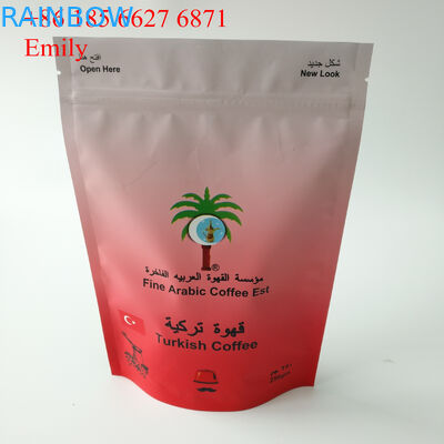 Machen Sie den Folien-Beutel Reißverschluss zu, der 250g 500g mit der Entgasung von Einwegventilen verpackt