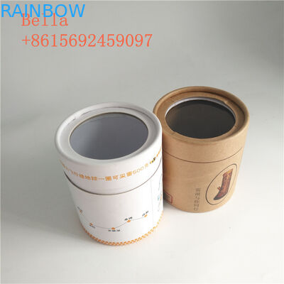 Umweltfreundlicher Papierkasten, der kundengebundene Form mit klarem Fenster verpackt