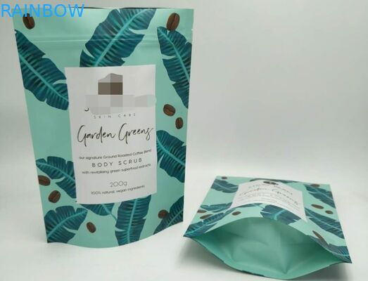 Körperpeelings-Badesalz-Verpackentaschen 250g 500g hohes Safty mit grüner Farbe