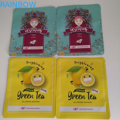 Matt Plastik Gesichtsmaske Verpackung Holographische Tränenkerbe mit Laser-Linie Reißverschluss