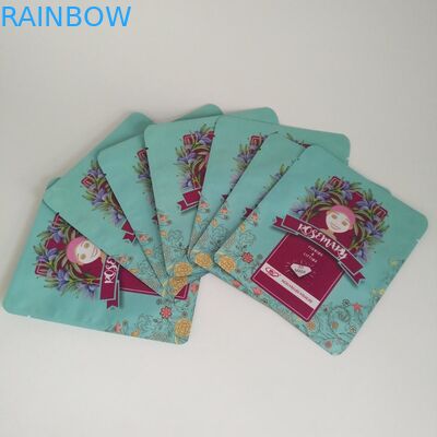 Matt Plastik Gesichtsmaske Verpackung Holographische Tränenkerbe mit Laser-Linie Reißverschluss