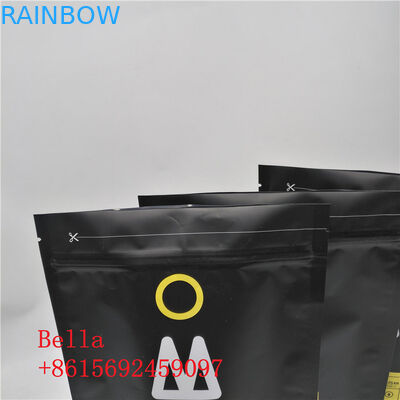 Folie gezeichnete Kraftpapier-Kaffee-Taschen-recyclebare kundengebundene Stärke