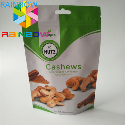 Folienlaminierte Spezialpackung für Snacks 100 g Mylar k für Kekse / Trockenfrüchte