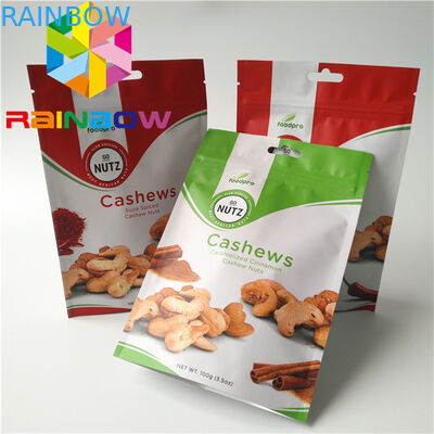 Folienlaminierte Spezialpackung für Snacks 100 g Mylar k für Kekse / Trockenfrüchte