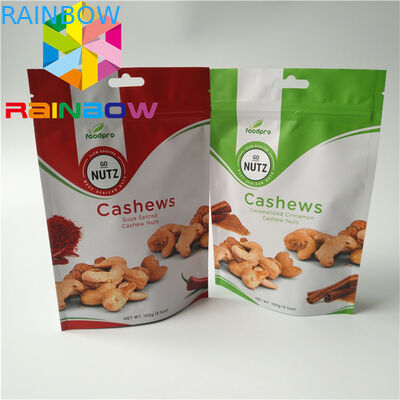 Wiederverschließbare Verpackung für Snacksacks FDA-Zertifikat mit MOPP / VMPET / PE-Material