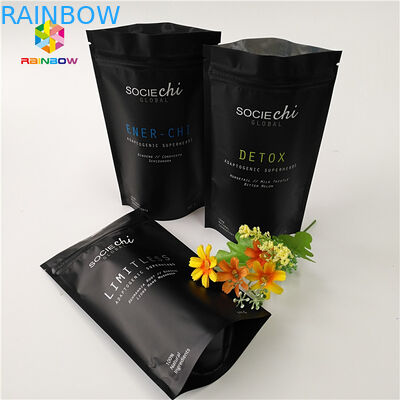 Laminate Mylar Snack-Tasche Verpackung, Aluminiumfolie Reißverschluss-Tasche für Rindfleisch-Pulver-Nuss