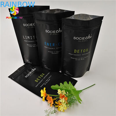 Laminate Mylar Snack-Tasche Verpackung, Aluminiumfolie Reißverschluss-Tasche für Rindfleisch-Pulver-Nuss