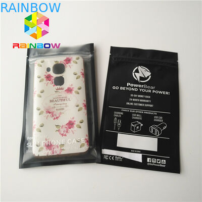 Die Reißverschluss aufbereiteten Plastikbeutel, die, gedruckte USB-Gewohnheit verpacken, stehen oben Beutel