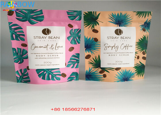 Stehen Sie oben kosmetische Verpackentaschen-Hologramm lamellierte Materialien Lasers mit Reißverschluss