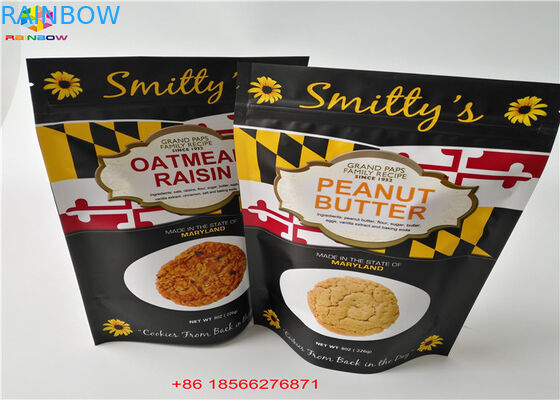 Feuchtigkeitsfesten Riss-Kerben die mit Reißverschluss stehen oben Beutel-Tagessatz-Aluminiumtaschen für Imbiss