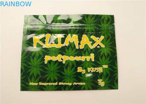 Sgs-Kräuter- Weihrauch-Verpackenhologramm-Folie Vape-Patronen-Mini-Plastik-Reißverschluss-Taschen