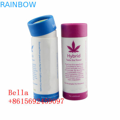 Rundes CBD-Öl-Papierkasten-Verpackenrohr-Zylinderform kundengebundenes Logo für Kräuter