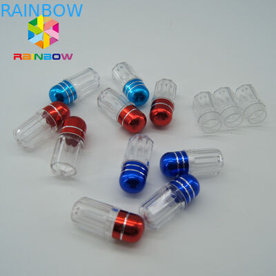 Plastikleere Medikamentenflaschen Sexpille Kapselbehälter 001/01 Größe Mit Metallkappe