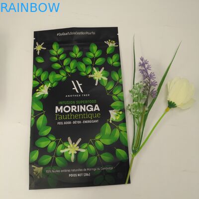 Nahrungsmittelgrad stehen oben Beutels-kundenspezifische Plastikfolien-Mattende für Tee-Verpackung