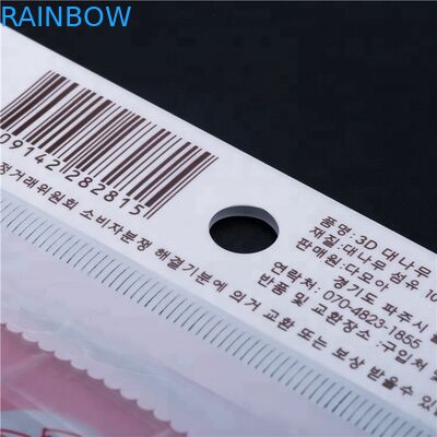 Drucken Opp/Cpp fertigte fördernde verpackende klare Plastiktasche für Kosmetik besonders an