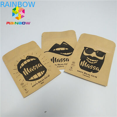 Pillen-Folien-Beutel, der kundengebundenen Siegelbeutel des Beispielkraftpapier-drei Seite verpackt