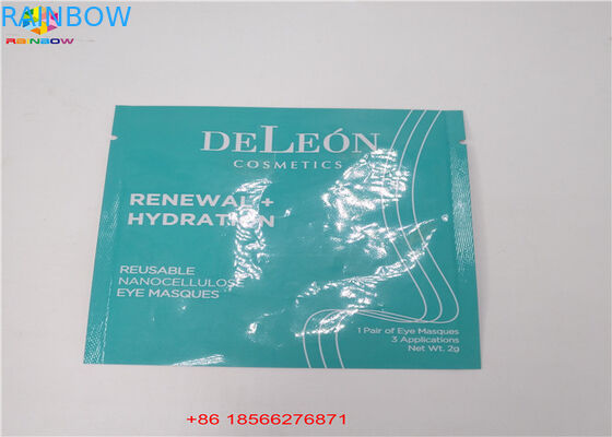 Fertiger Hologramm-Folien-Zipmattverschluß sackt Gesichtsmaske-kosmetisches Beispielflachen Beutel ein