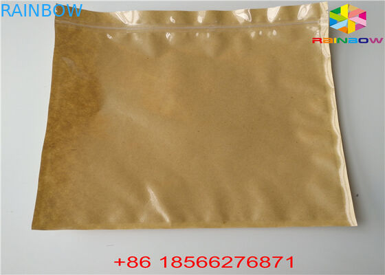 Wiederverwendbarer kundengebundener Papiertüte-Nahrungsmittelbeutel stehen oben Geruch-Beweis mit Reißverschluss mit Fenster