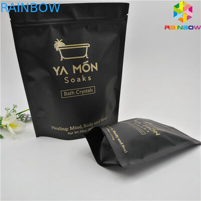 Gewohnheit Ihr eigenes Logo, das Verpackentasche der Aluminiumfolie mit unteren Keiltasche Unterseiten-Beuteln machen druckt klar, foilbag Reißverschluss zu